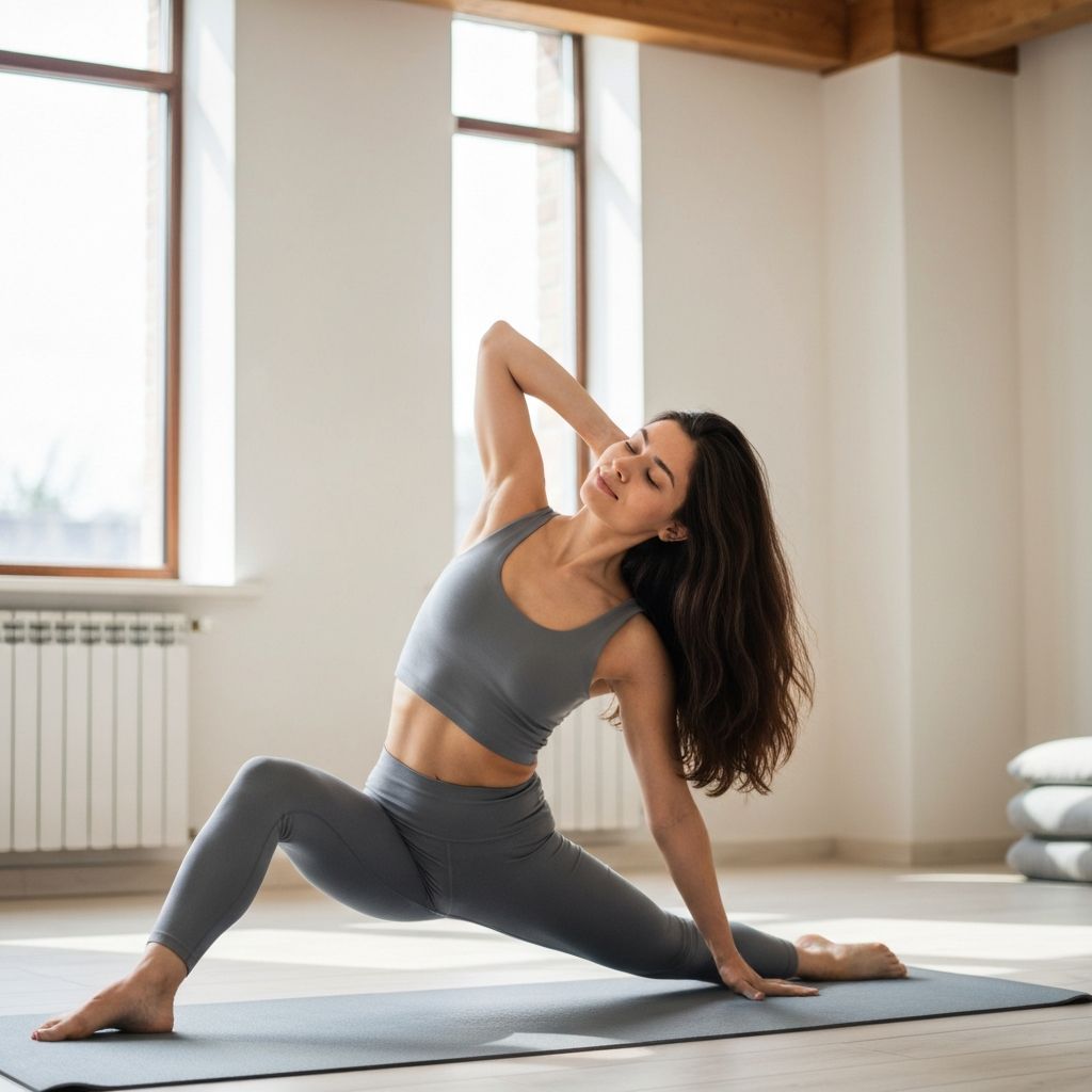 Person doing gentle stretching